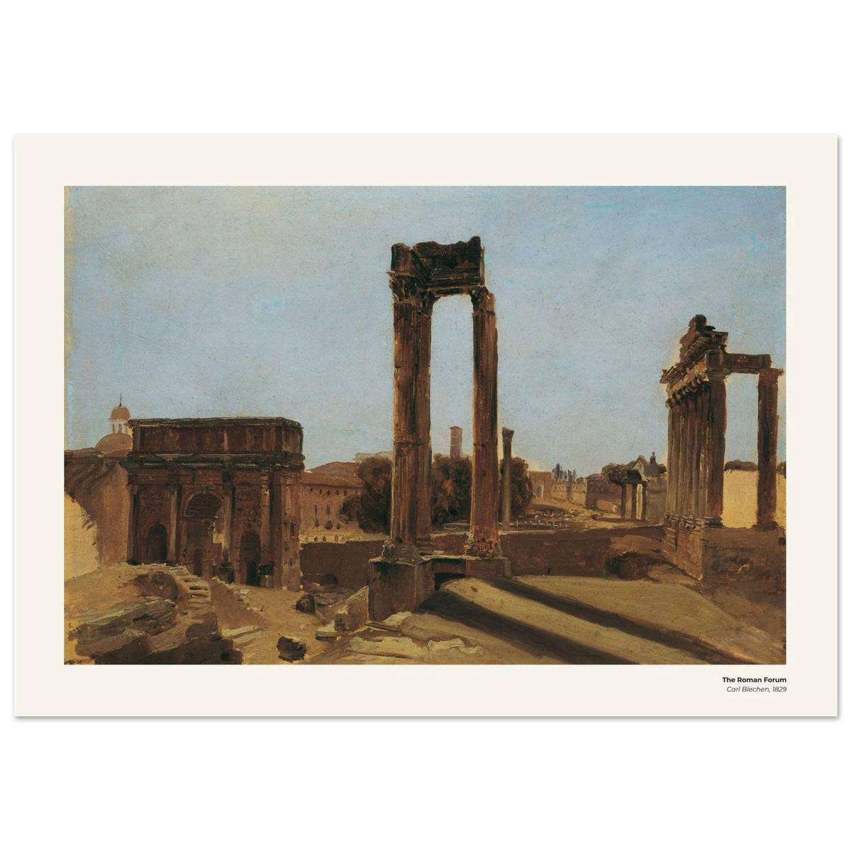 Le Forum romain – Carl Blechen, reproduction d'art