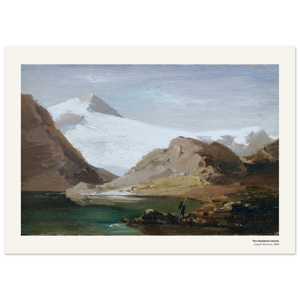 Le glacier du Madatsch – Joseph Brunner, reproduction d'art