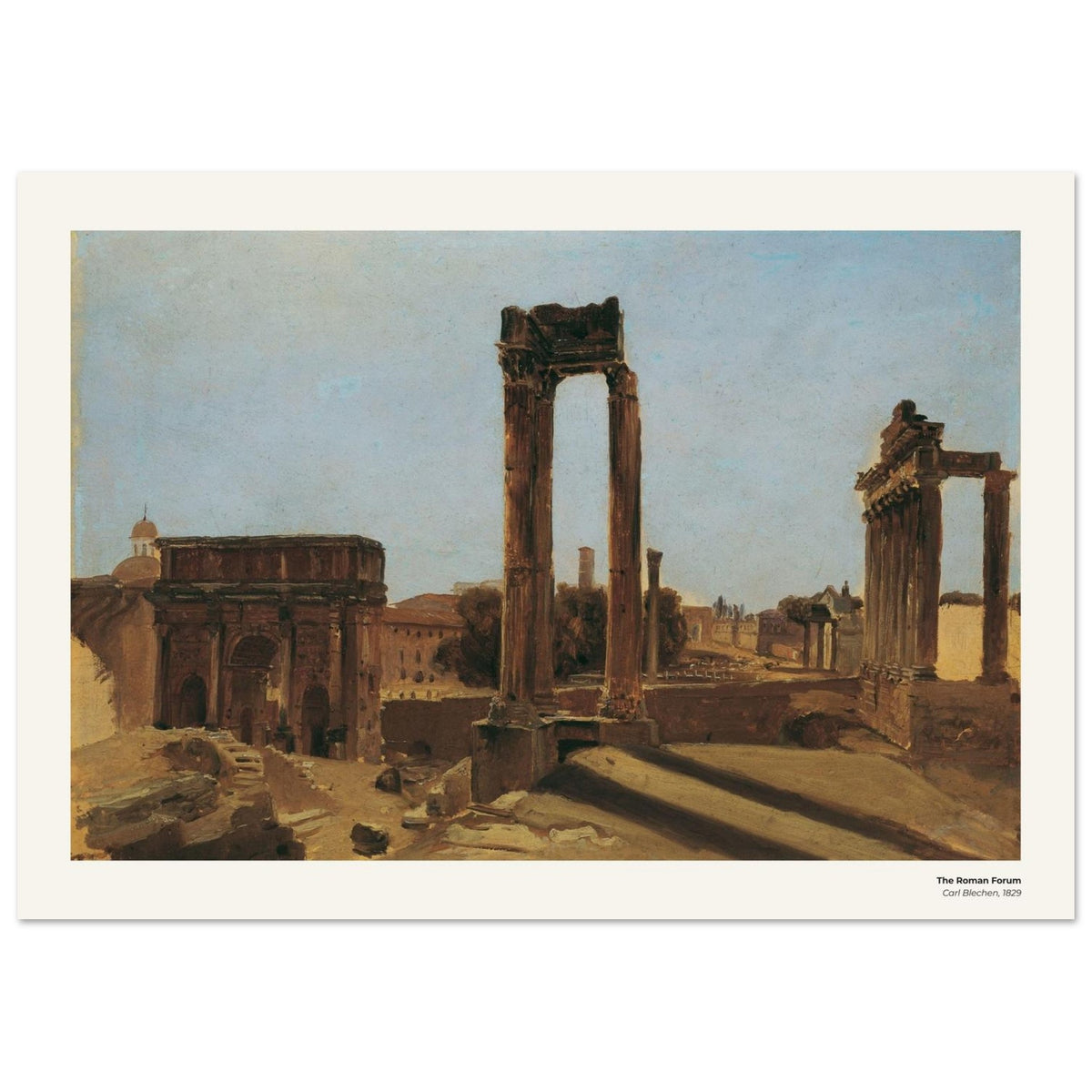 Le Forum romain – Carl Blechen, reproduction d'art