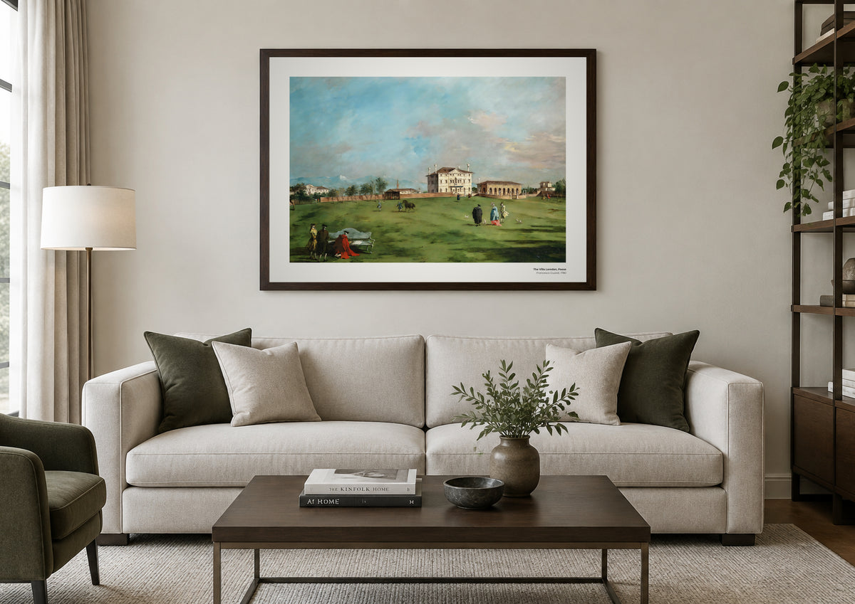 La Villa Loredan, Paese – Francesco Guardi, aperçu encadré en situation