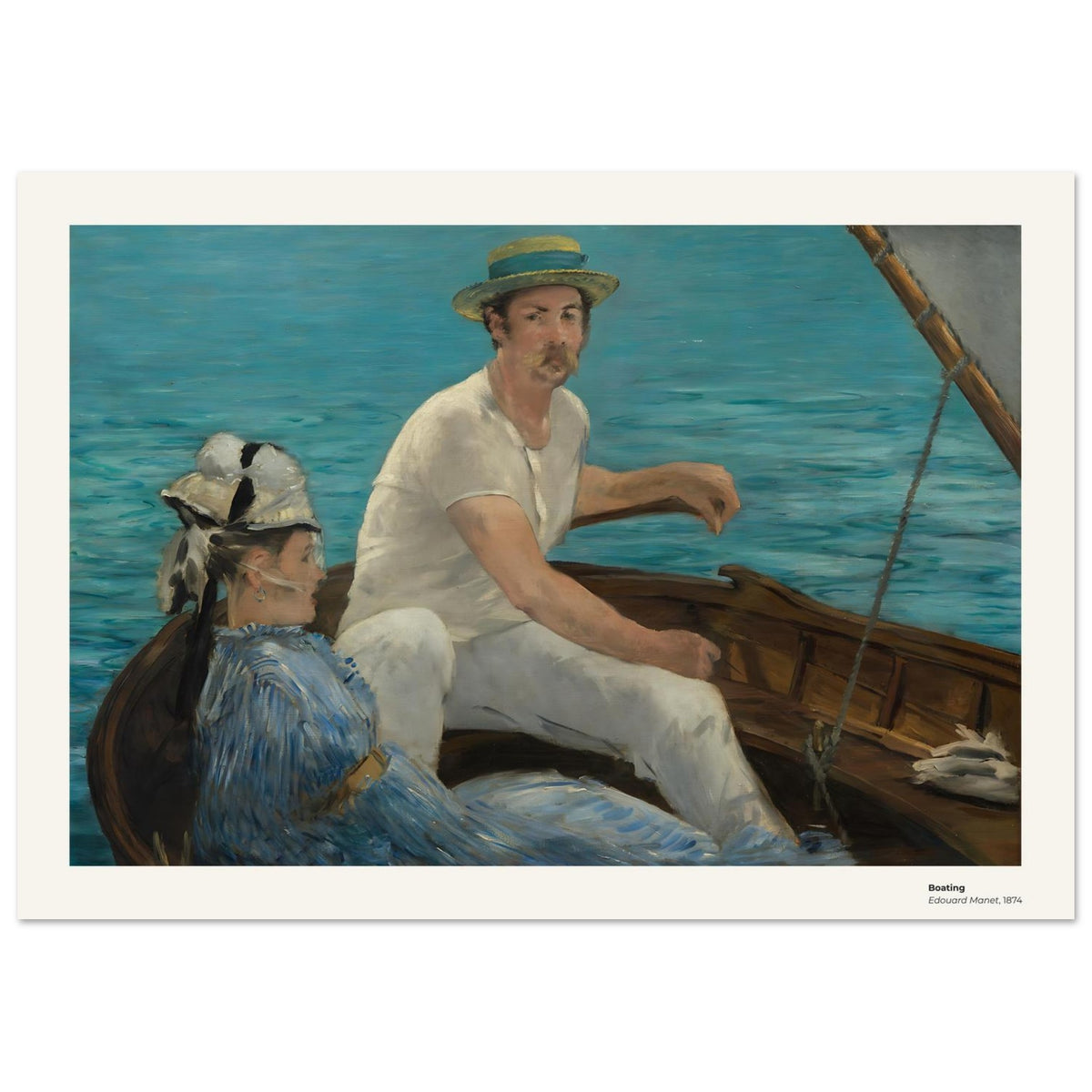 Navigation de plaisance – Édouard Manet, détail de la reproduction