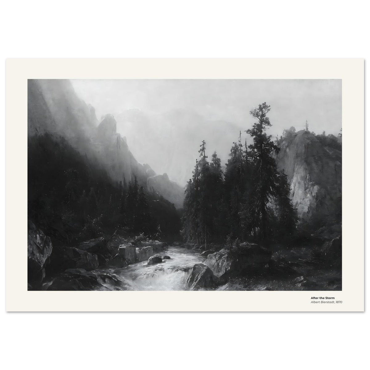 Après la tempête – Albert Bierstadt, reproduction d'art