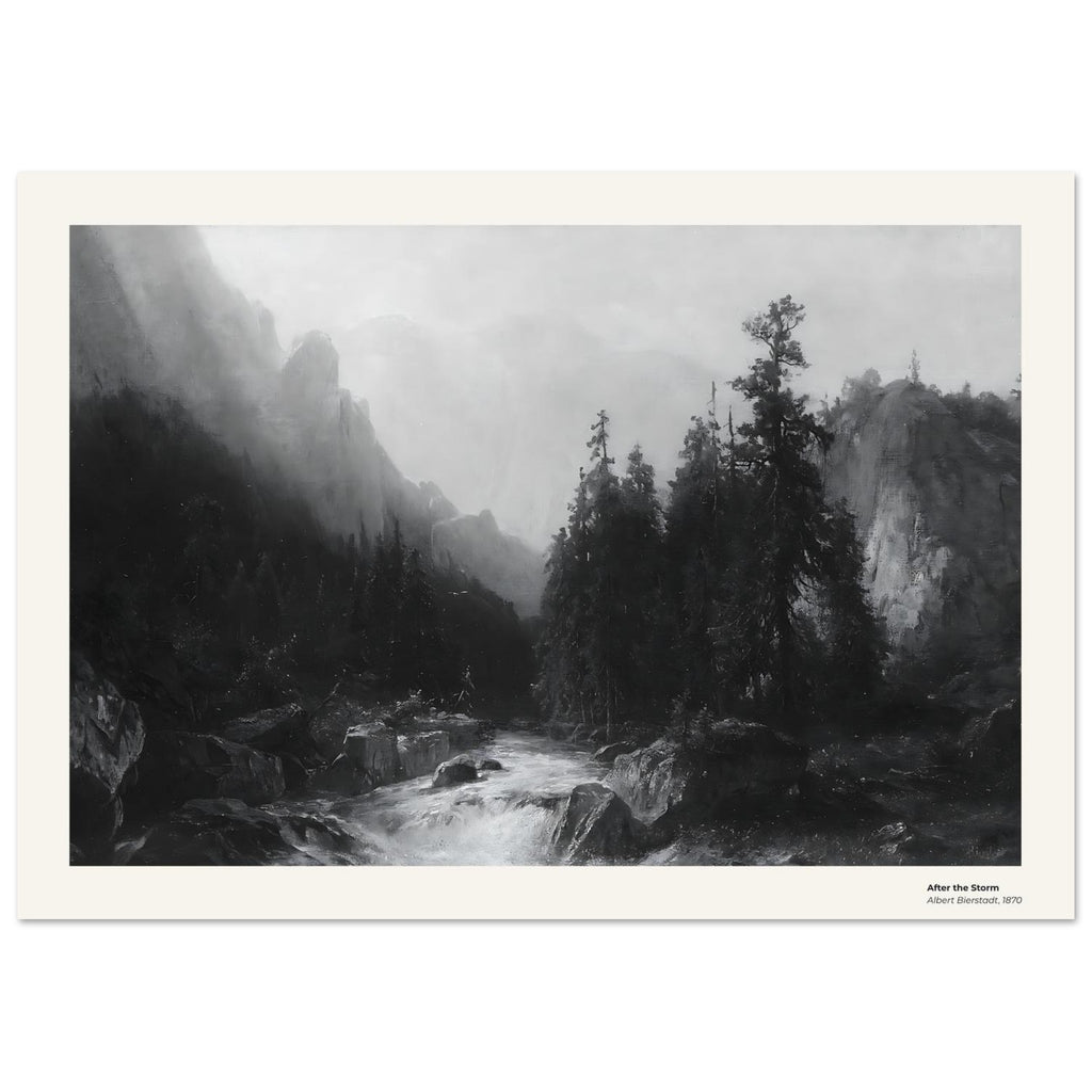 Après la tempête – Albert Bierstadt, détail de la reproduction