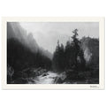 Après la tempête – Albert Bierstadt, détail de la reproduction