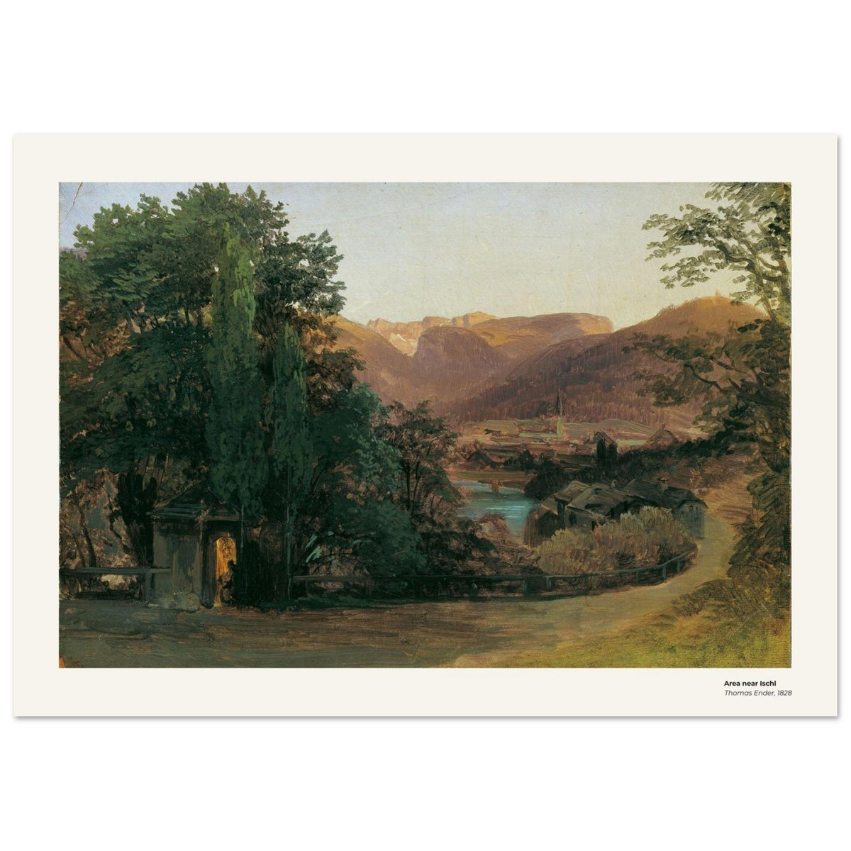 Environs d'Ischl – Thomas Ender, reproduction d'art