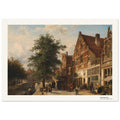 Ville d'Amsterdam – Jan van der Heyden, détail de la reproduction
