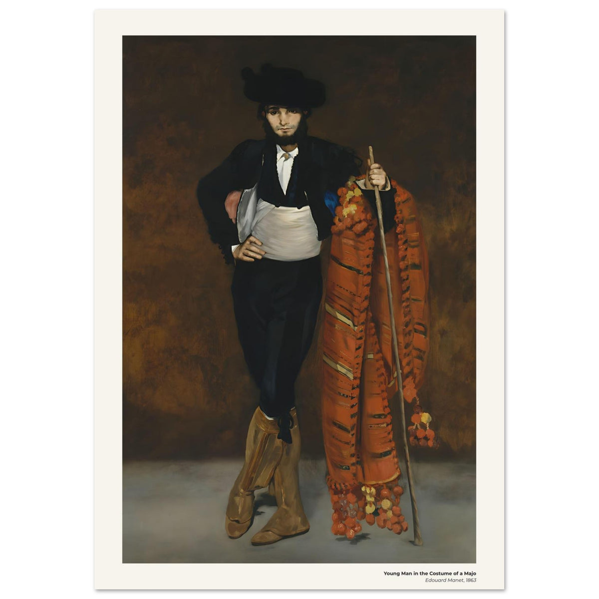 Jeune homme en costume de majo – Édouard Manet, détail de la reproduction