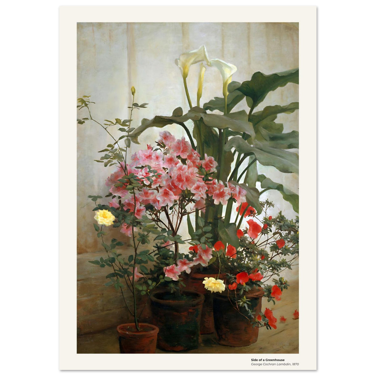 Côté d'une serre – George Cochran Lambdin, détail de la reproduction