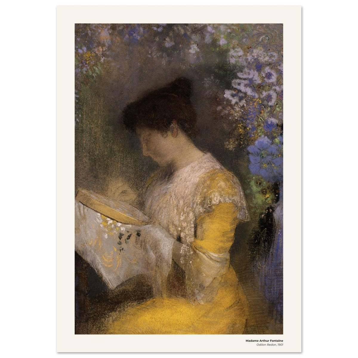 Madame Arthur Fontaine – Odilon Redon, reproduction d'art