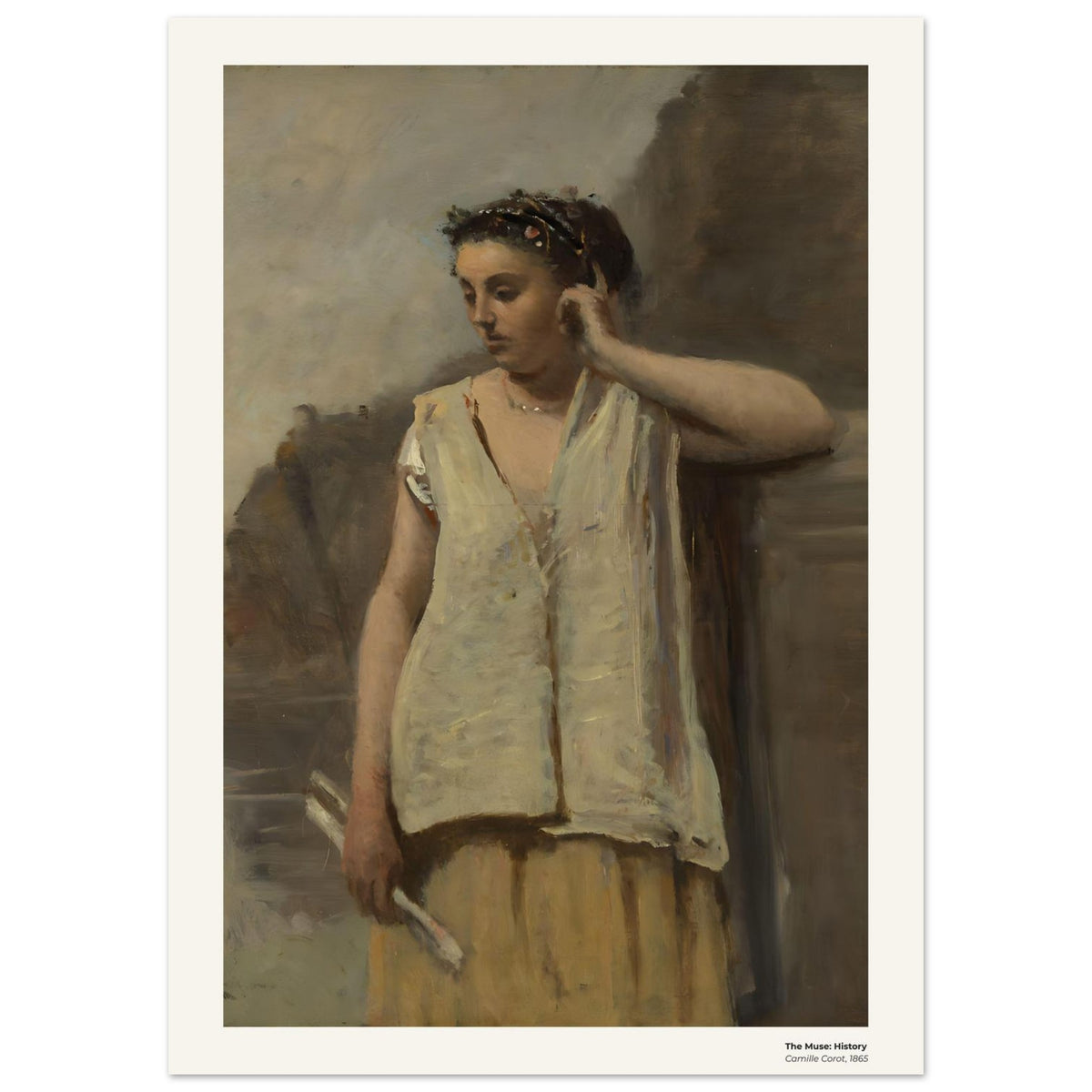 La Muse : Histoire – Camille Corot, détail de la reproduction