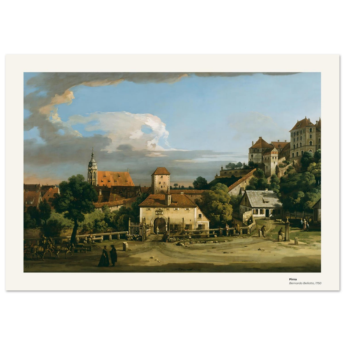 Pirna – Bernardo Bellotto, détail de la reproduction