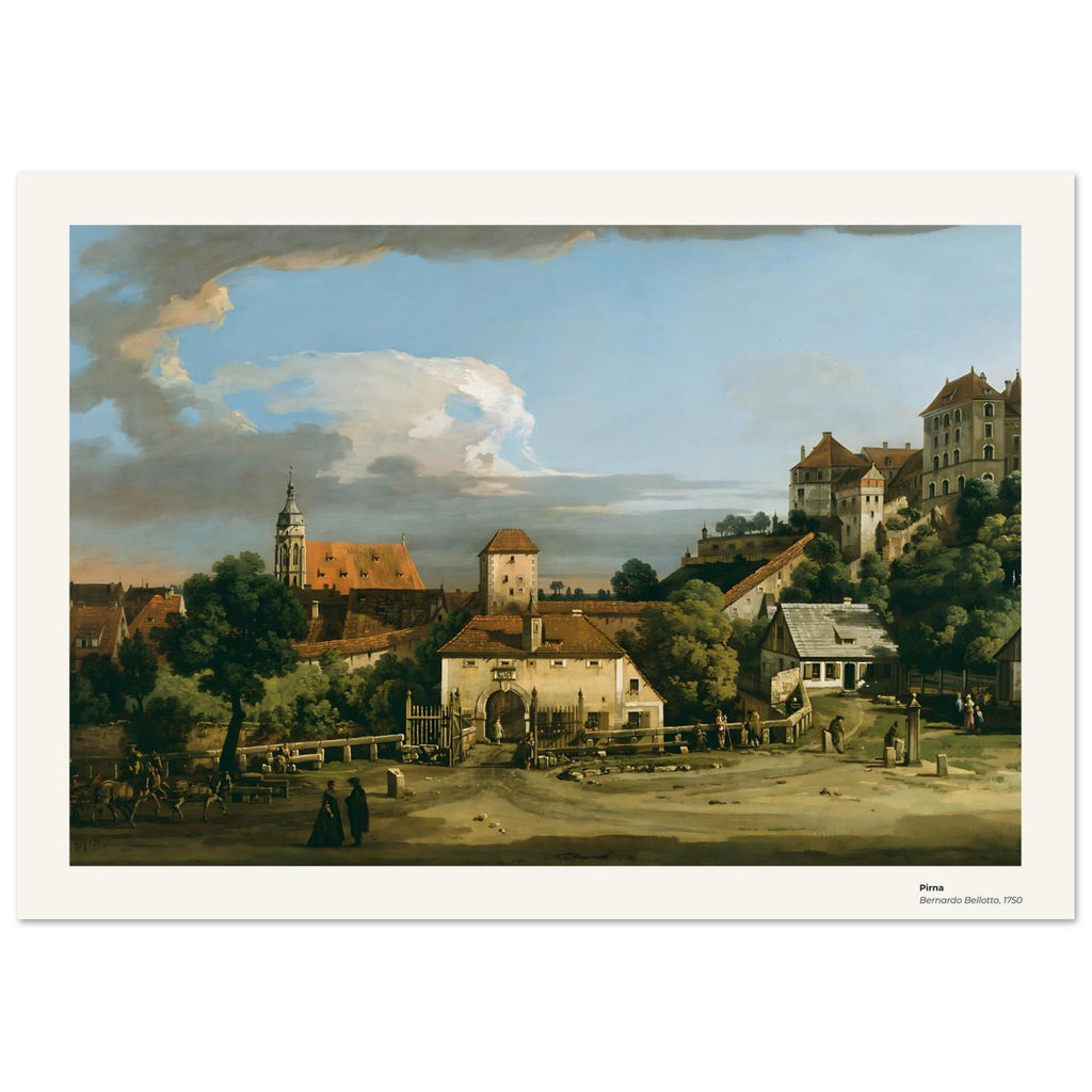 Pirna – Bernardo Bellotto, détail de la reproduction