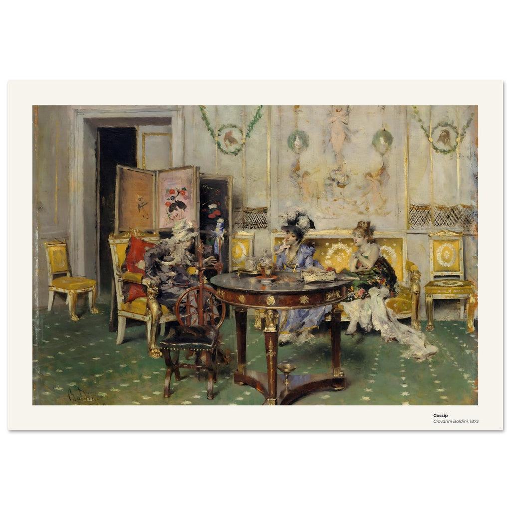 Potins – Giovanni Boldini, détail de la reproduction