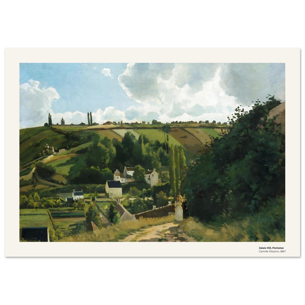 Colline de Jalais, Pontoise – Camille Pissarro, détail de la reproduction
