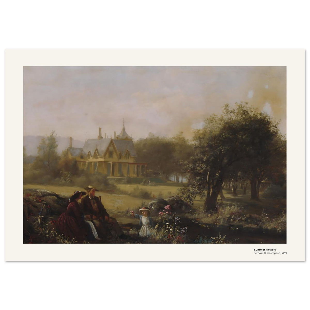 Fleurs d'été – Jerome B. Thompson, reproduction d'art