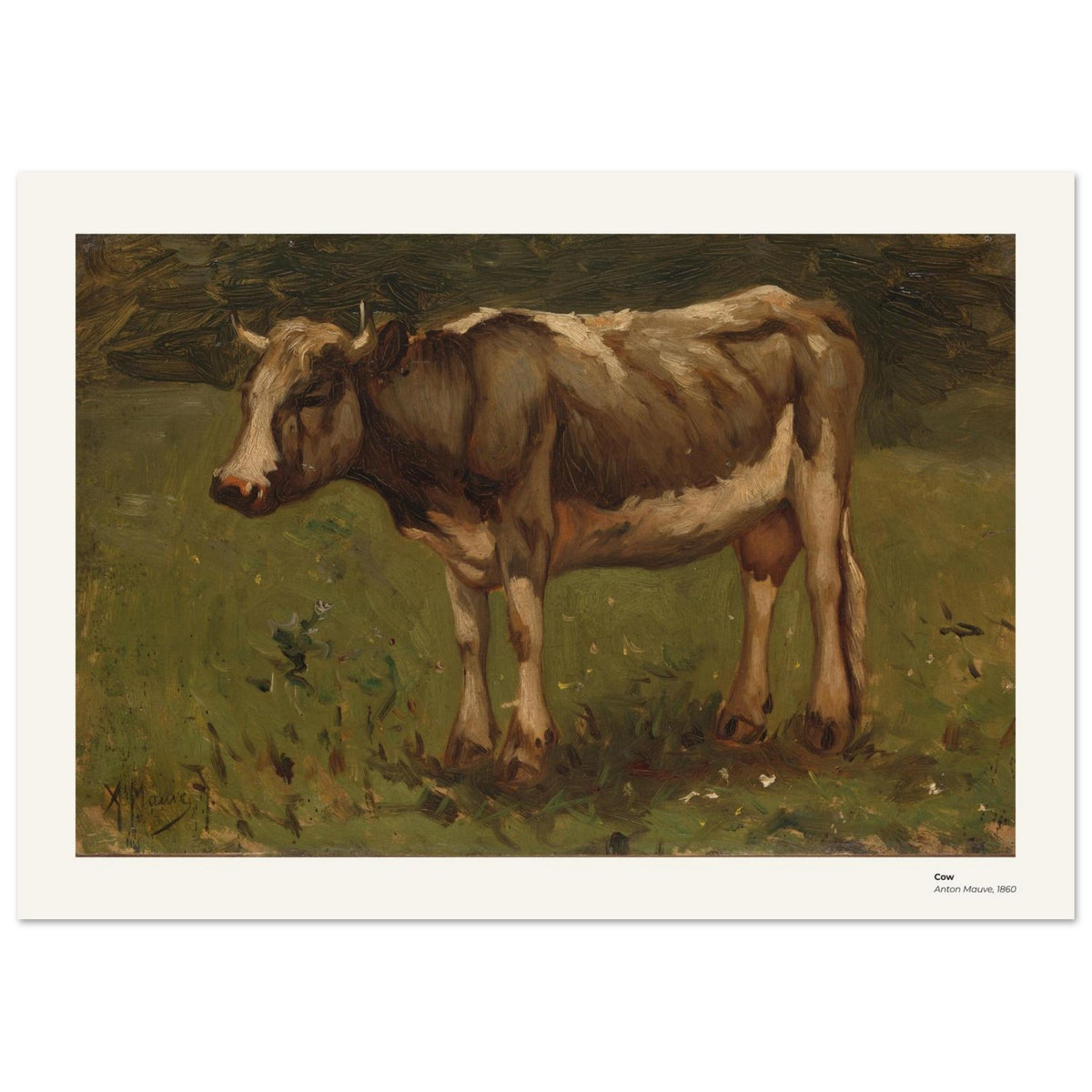 Vache – Anton Mauve, détail de la reproduction