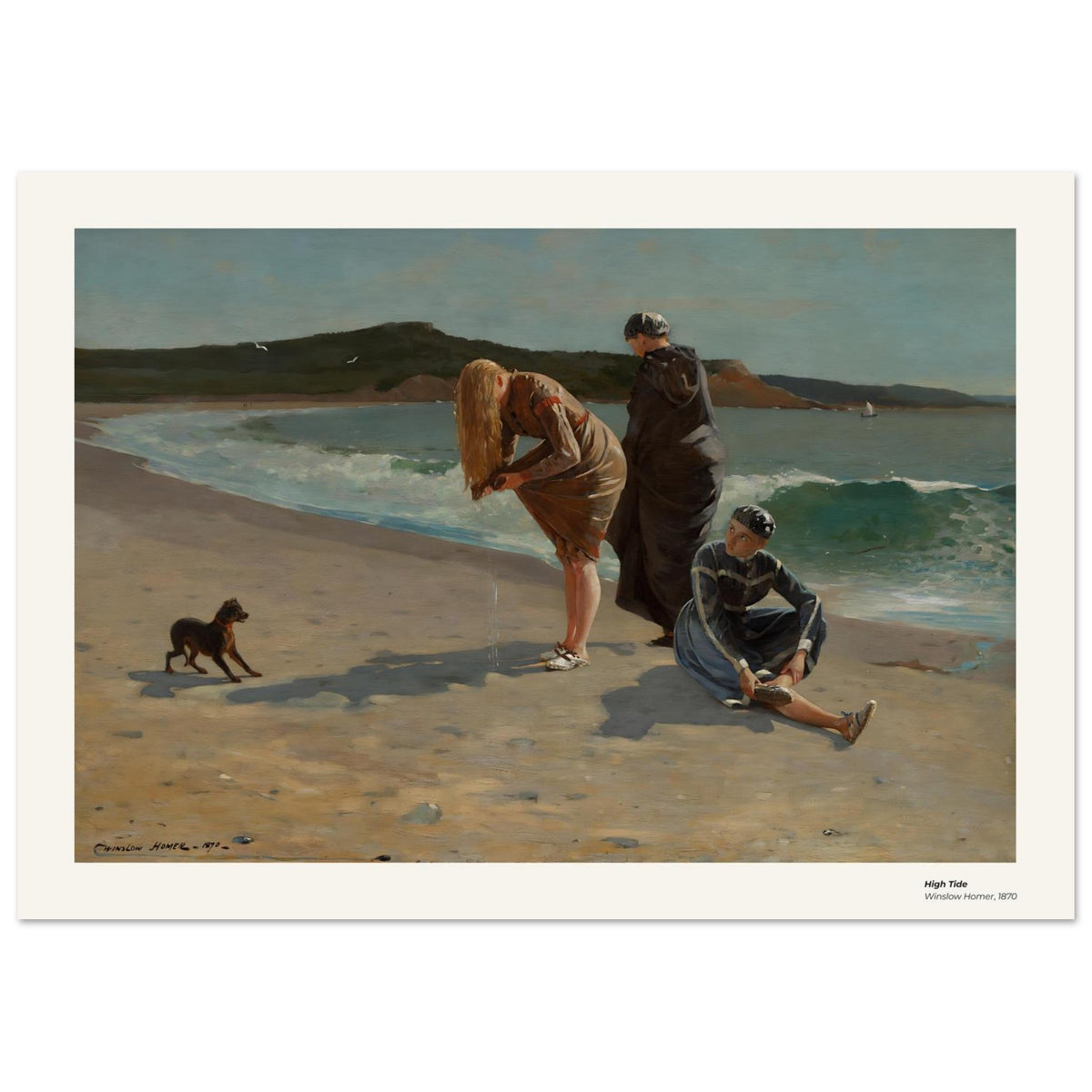 Marée haute – Winslow Homer, détail de la reproduction