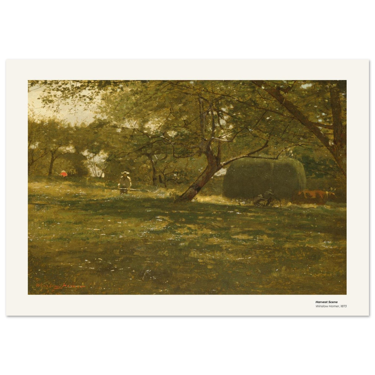 Scène de moisson – Winslow Homer, reproduction d'art