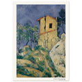 La maison aux murs fissurés – Paul Cézanne, détail de la reproduction