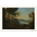 La campagne romaine – Claude Lorrain, détail de la reproduction