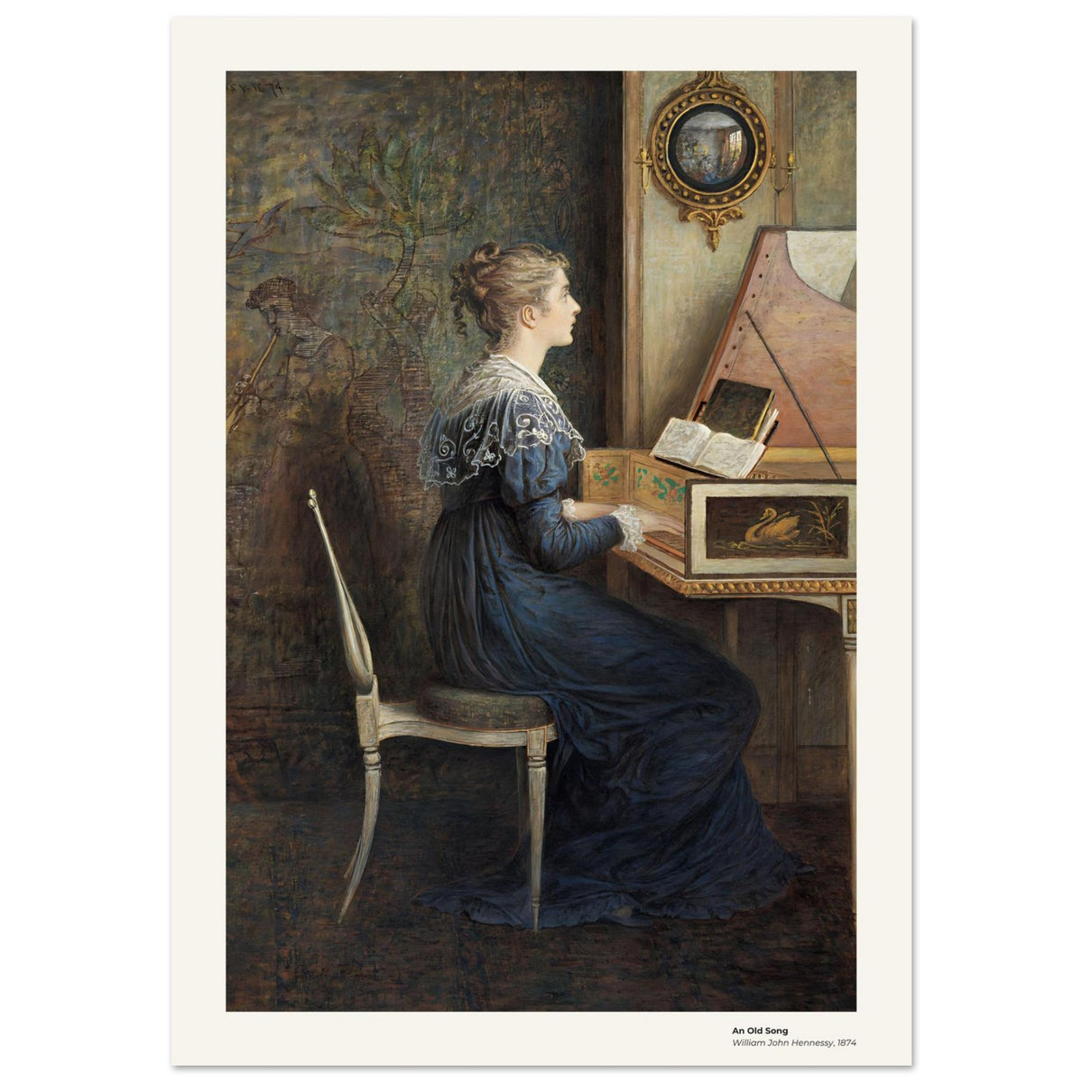 Une vieille chanson – William John Hennessy, reproduction d'art