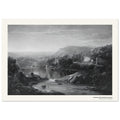 Paysage avec cascade et personnages – William Louis Sonntag, détail de la reproduction