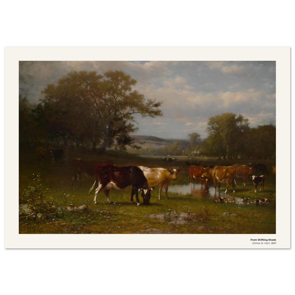 De l'ombre mouvante – James M. Hart, détail de la reproduction