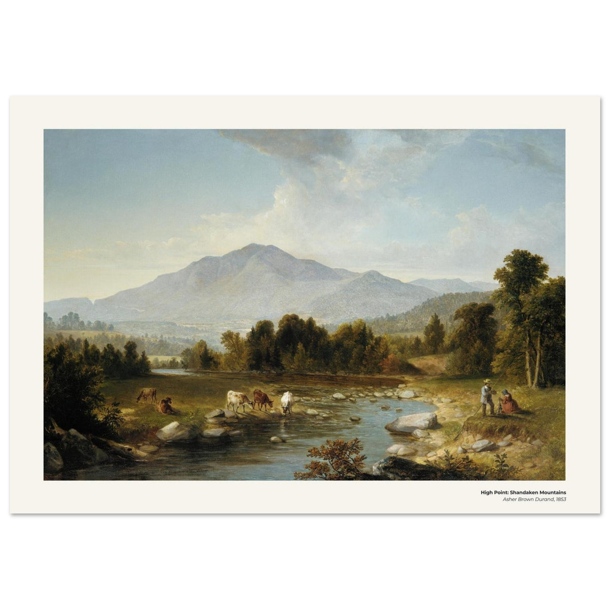 Point culminant : monts Shandaken – Asher Brown Durand, détail de la reproduction