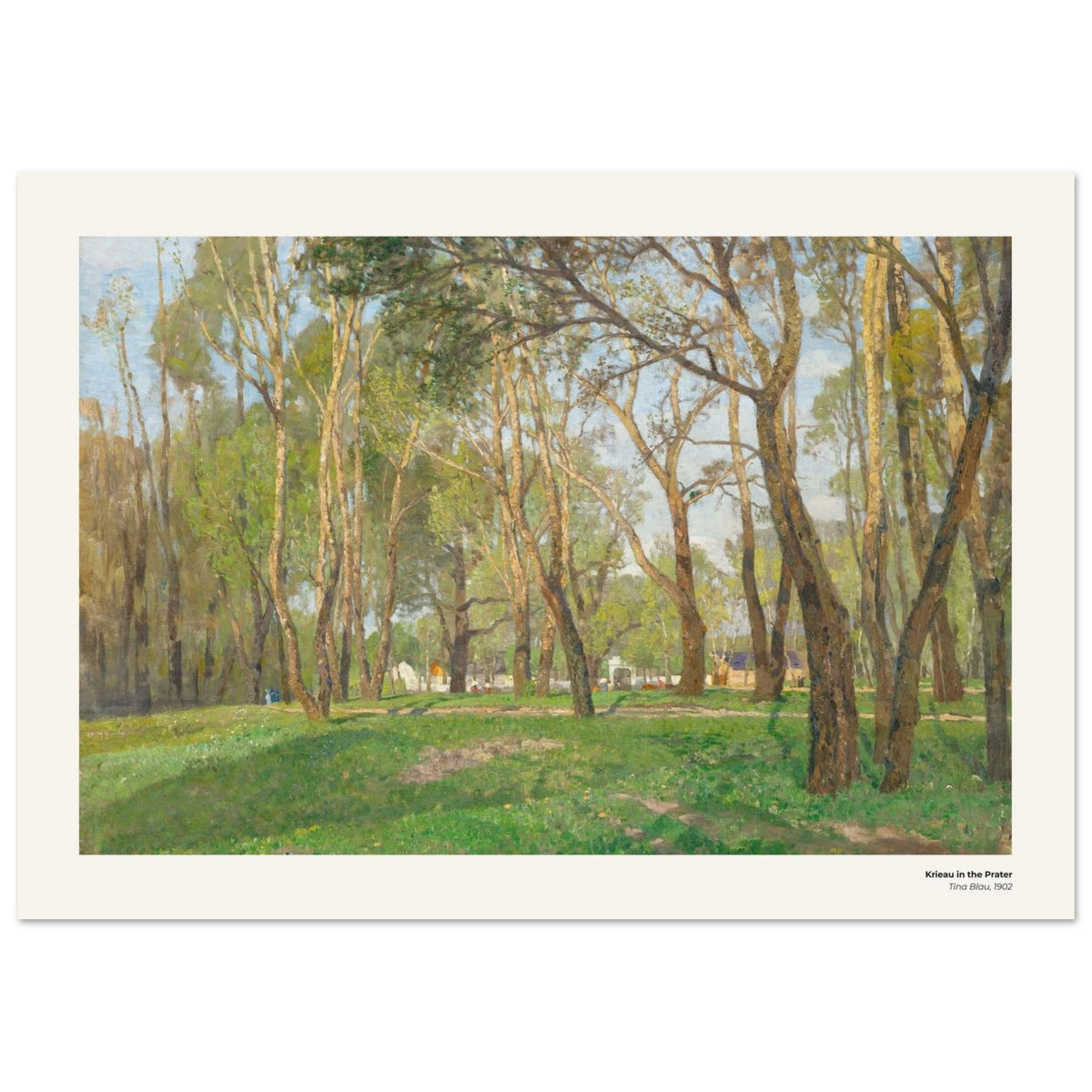 Krieau au Prater – Tina Blau, reproduction d'art