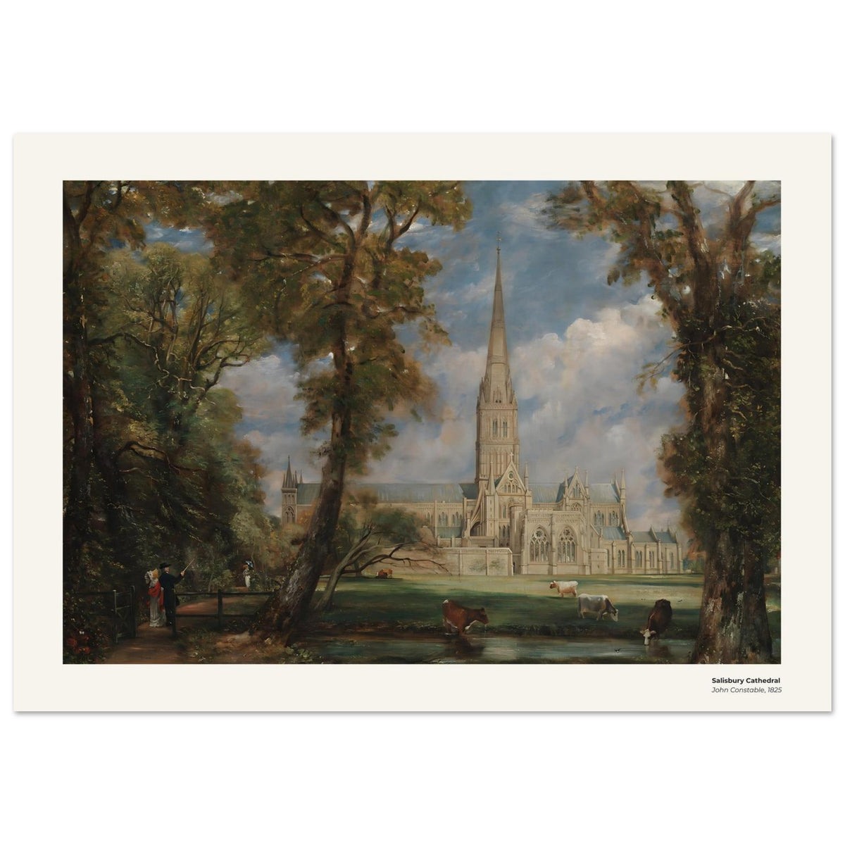 Cathédrale de Salisbury – John Constable, reproduction d'art