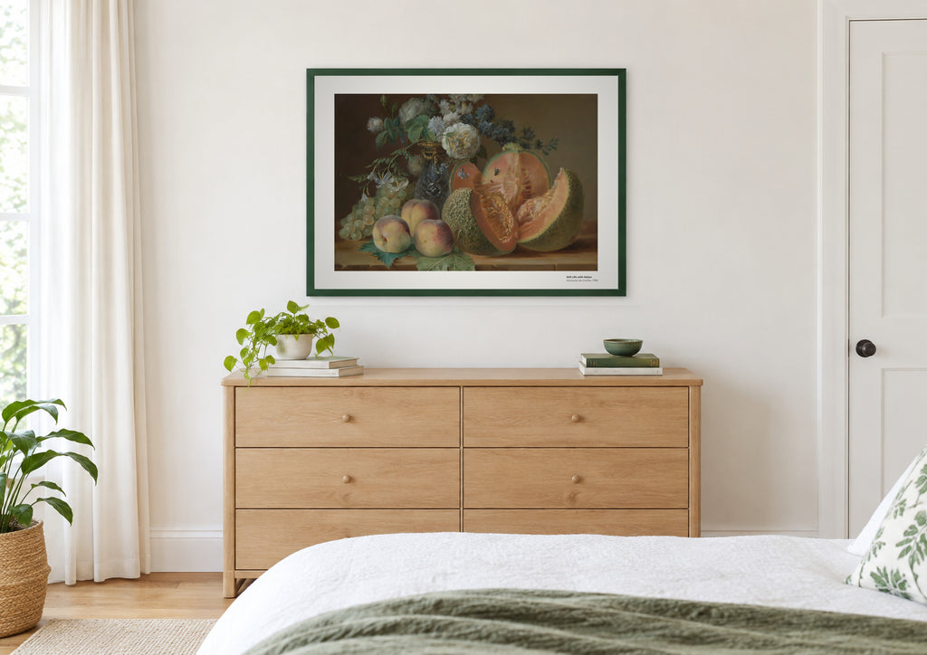 Nature morte au melon – Marquise de Grollier, aperçu encadré en situation