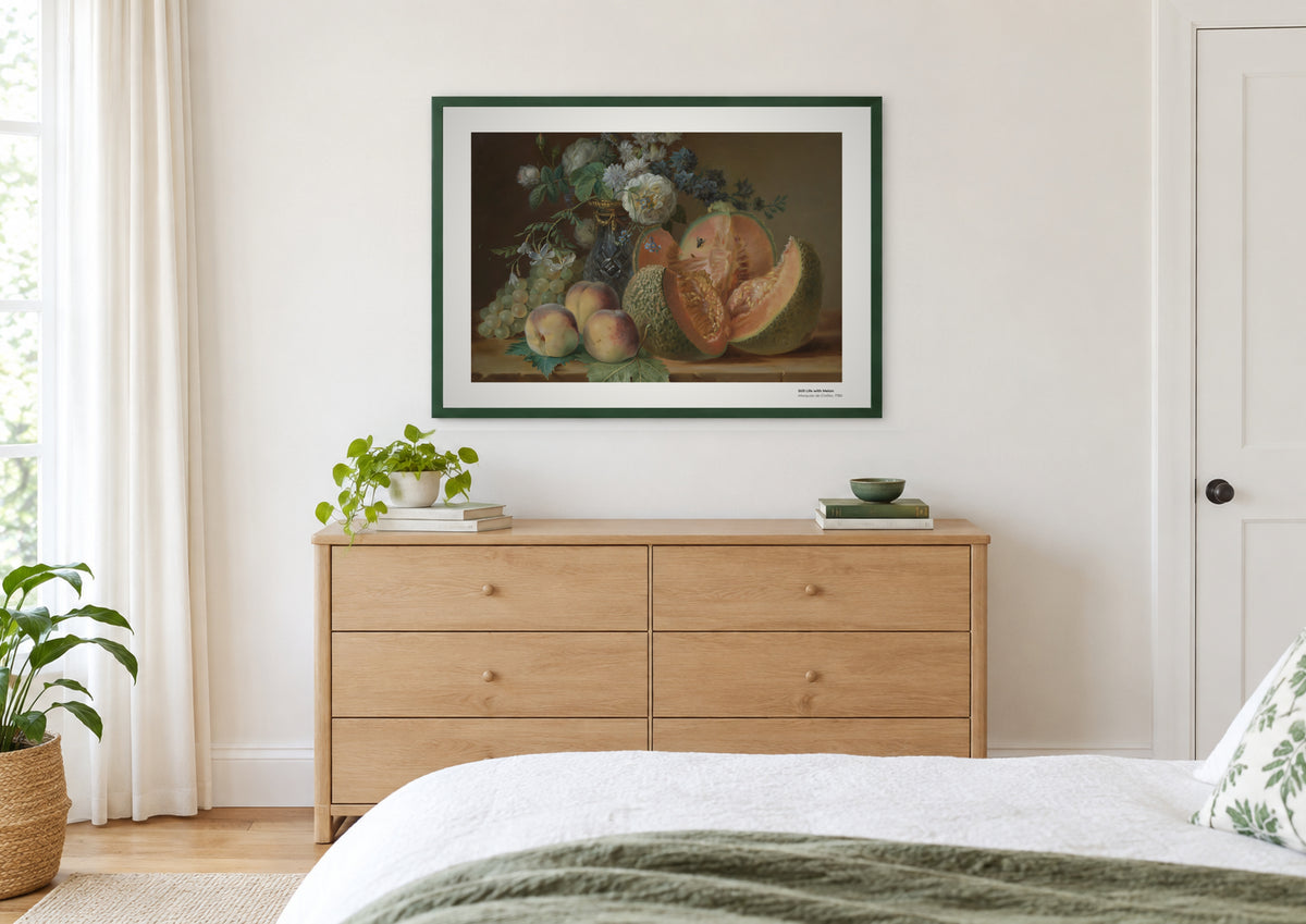 Nature morte au melon – Marquise de Grollier, aperçu encadré en situation