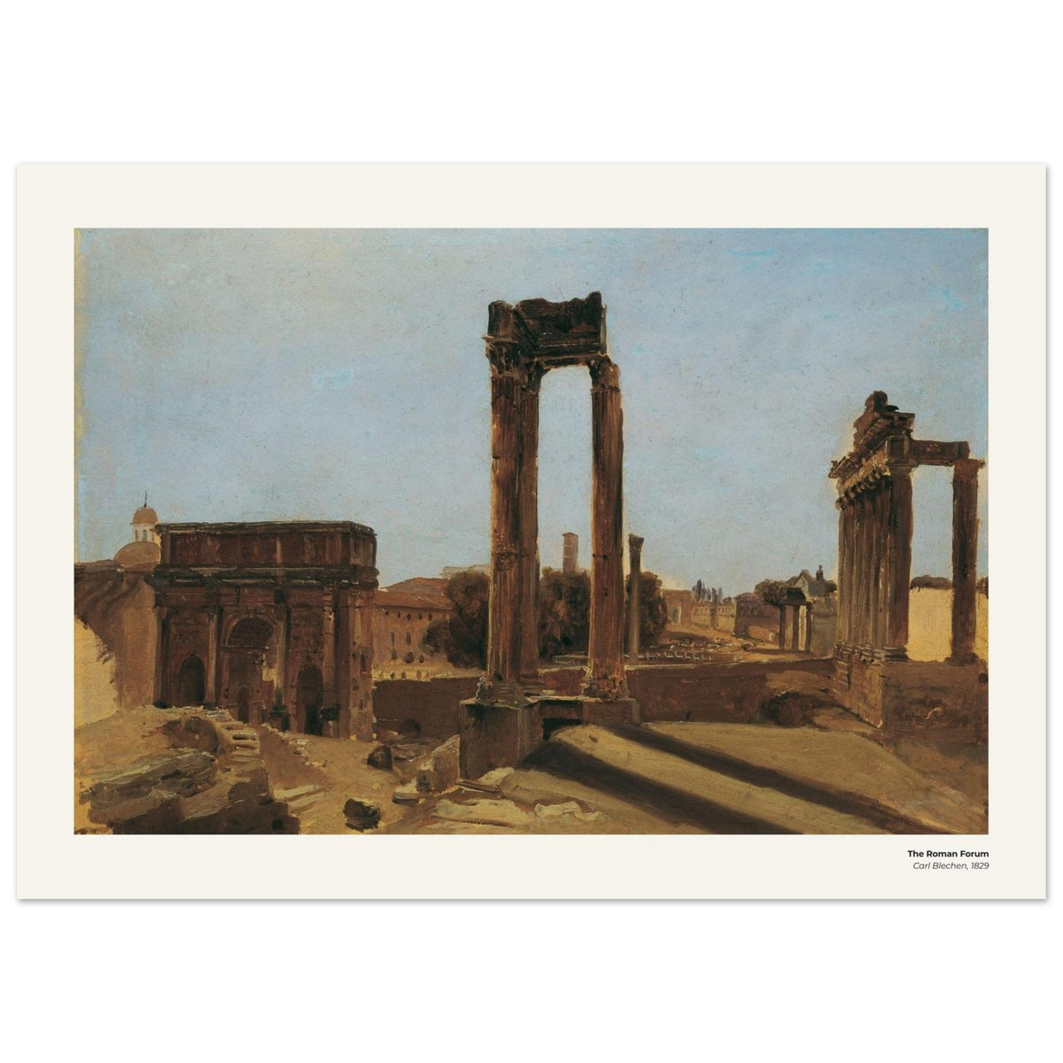 Le Forum romain – Carl Blechen, reproduction d'art