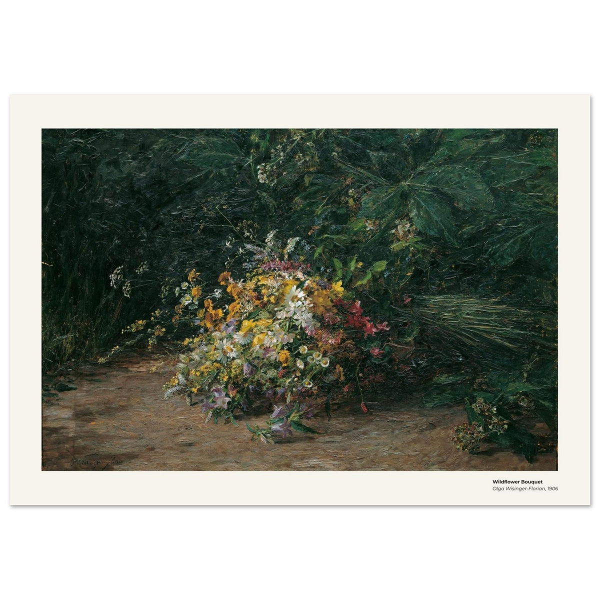 Bouquet de fleurs sauvages – Olga Wisinger-Florian, reproduction d'art