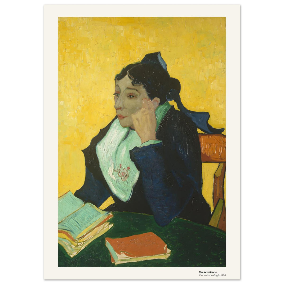 L'Arlésienne – Vincent van Gogh, détail de la reproduction