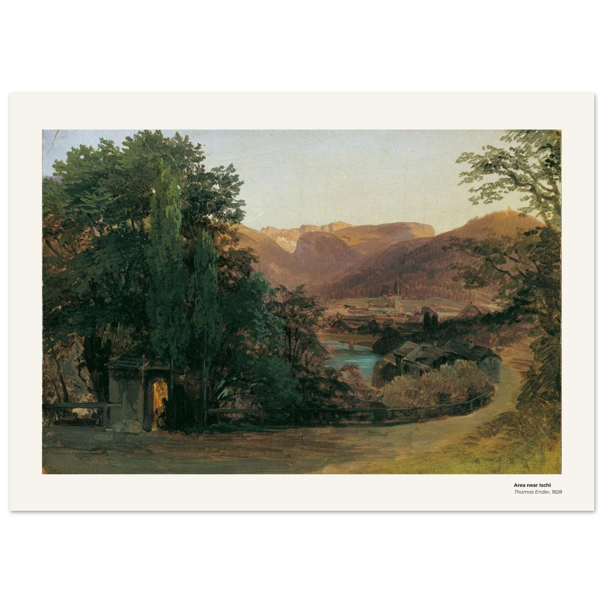 Environs d'Ischl – Thomas Ender, reproduction d'art