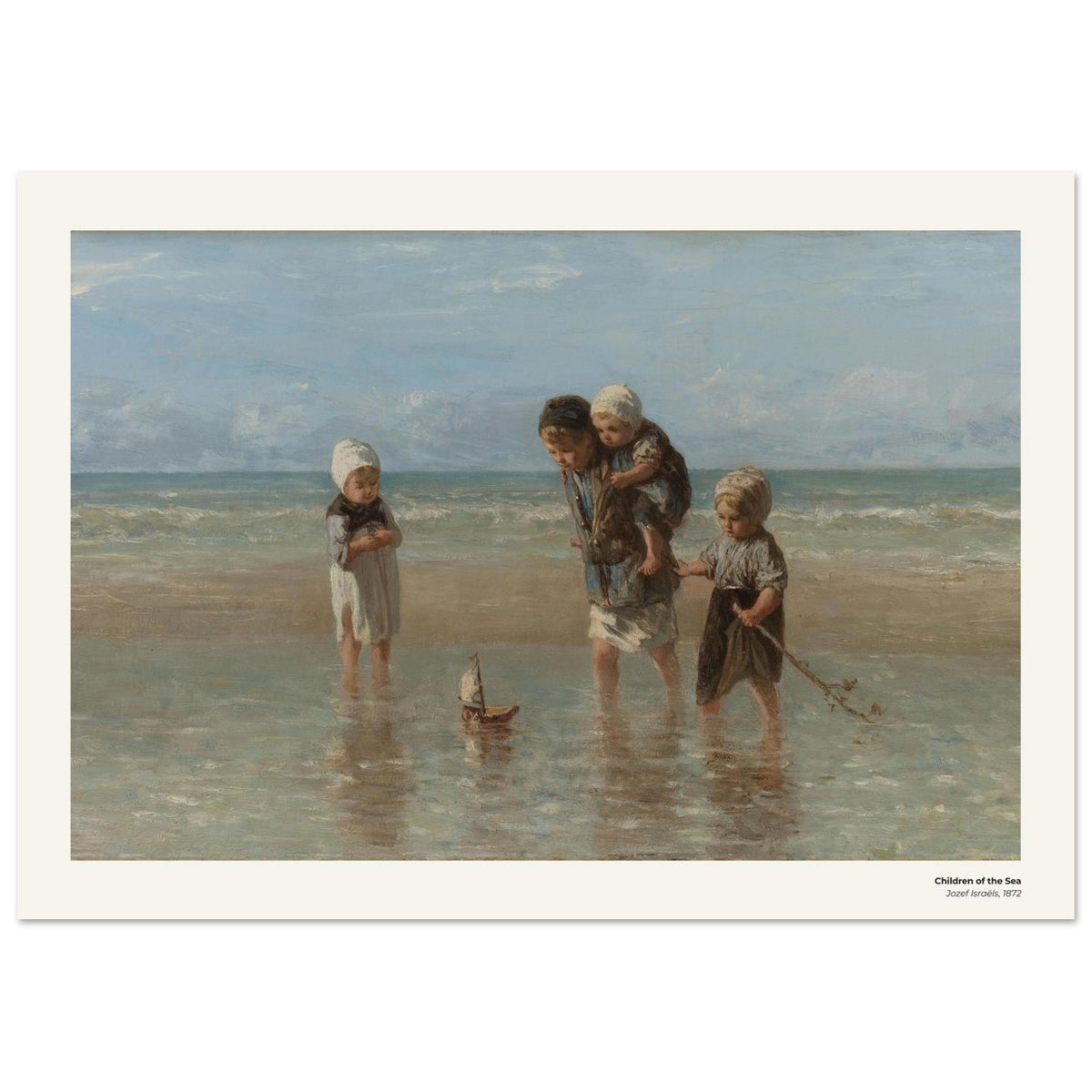 Les enfants de la mer – Jozef Israëls, détail de la reproduction