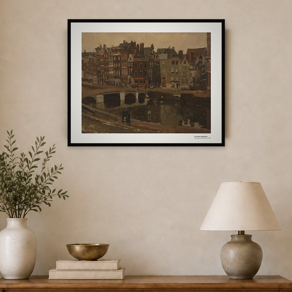 Le Rokin, Amsterdam – George Hendrik Breitner, aperçu encadré en situation