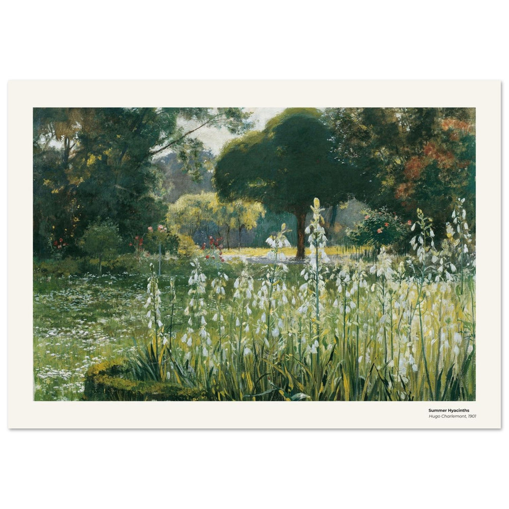 Jacinthes d'été – Hugo Charlemont, reproduction d'art