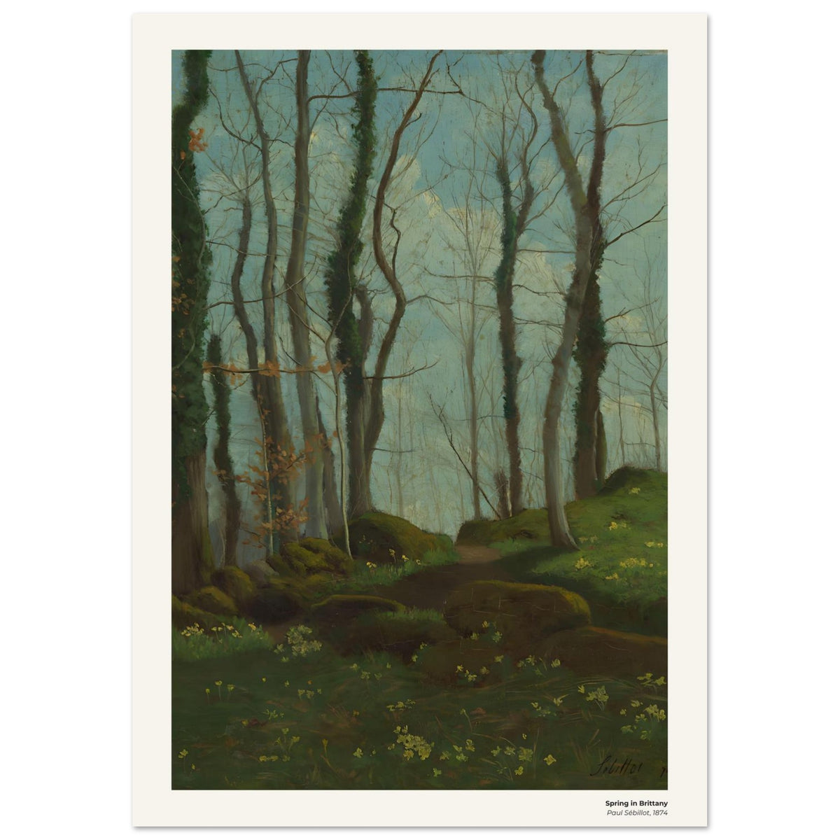 Le printemps en Bretagne – Paul Sébillot, détail de la reproduction