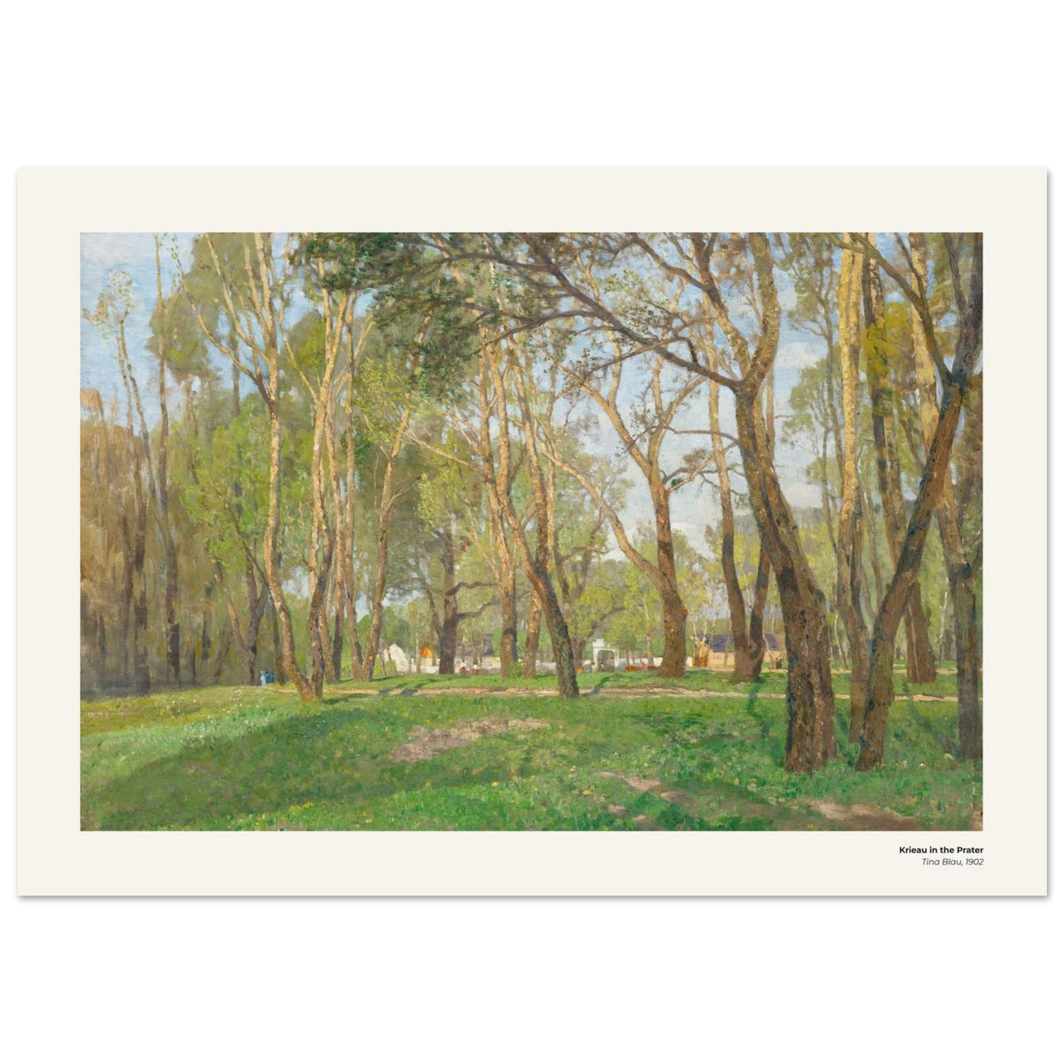Krieau au Prater – Tina Blau, reproduction d'art
