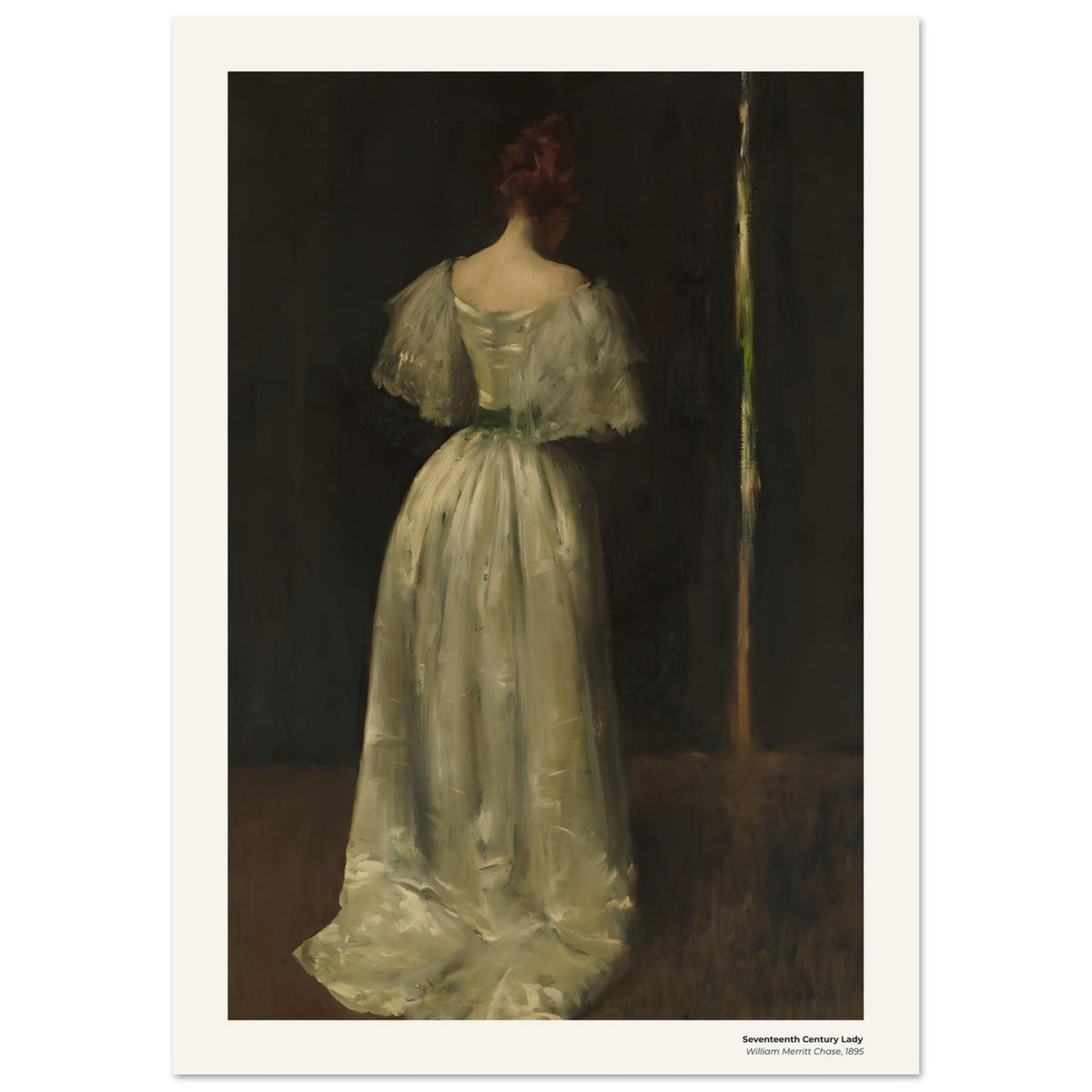 Dame du XVIIe siècle – William Merritt Chase, reproduction d'art