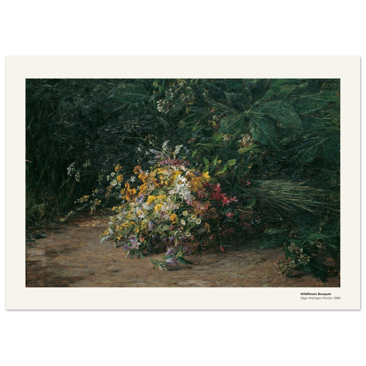 Bouquet de fleurs sauvages – Olga Wisinger-Florian, reproduction d'art