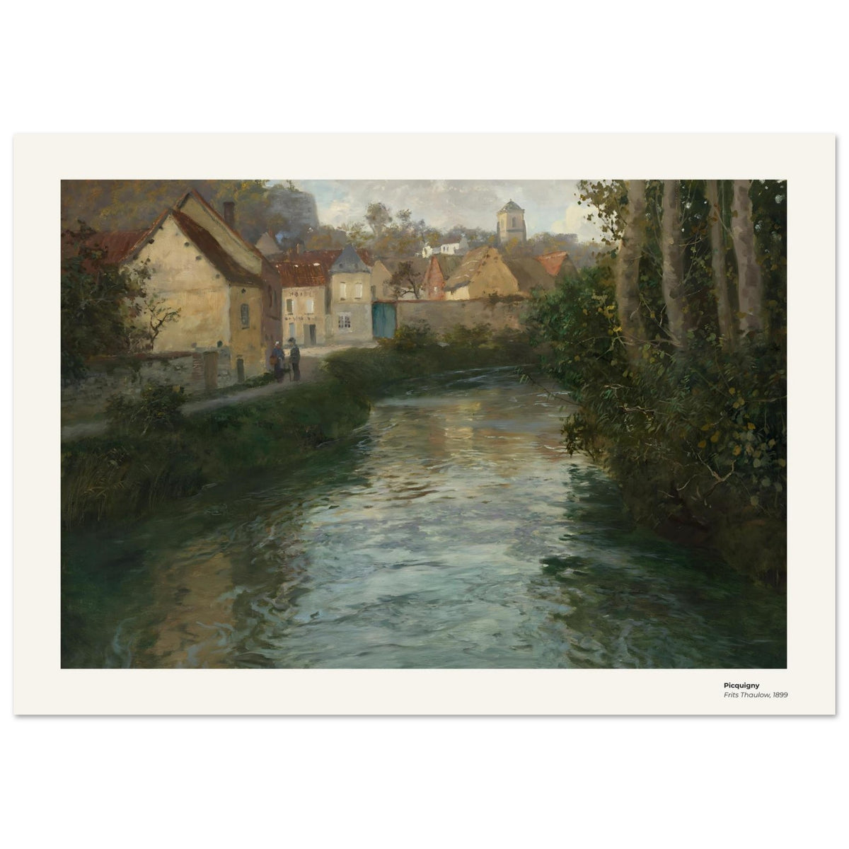 Picquigny – Frits Thaulow, détail de la reproduction