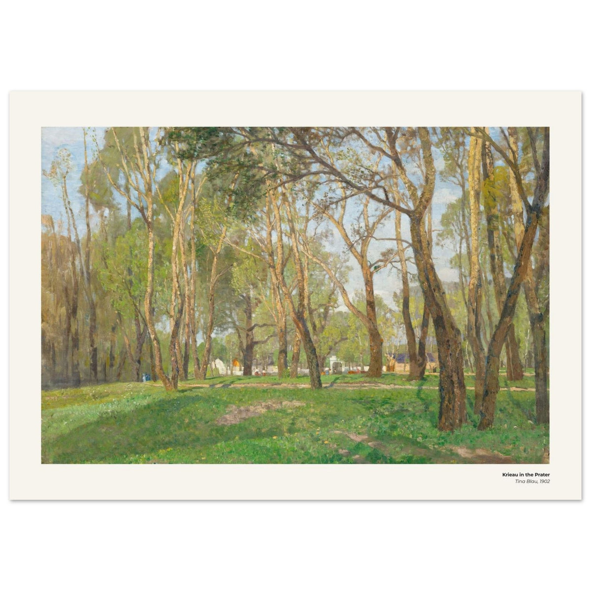 Krieau au Prater – Tina Blau, reproduction d'art