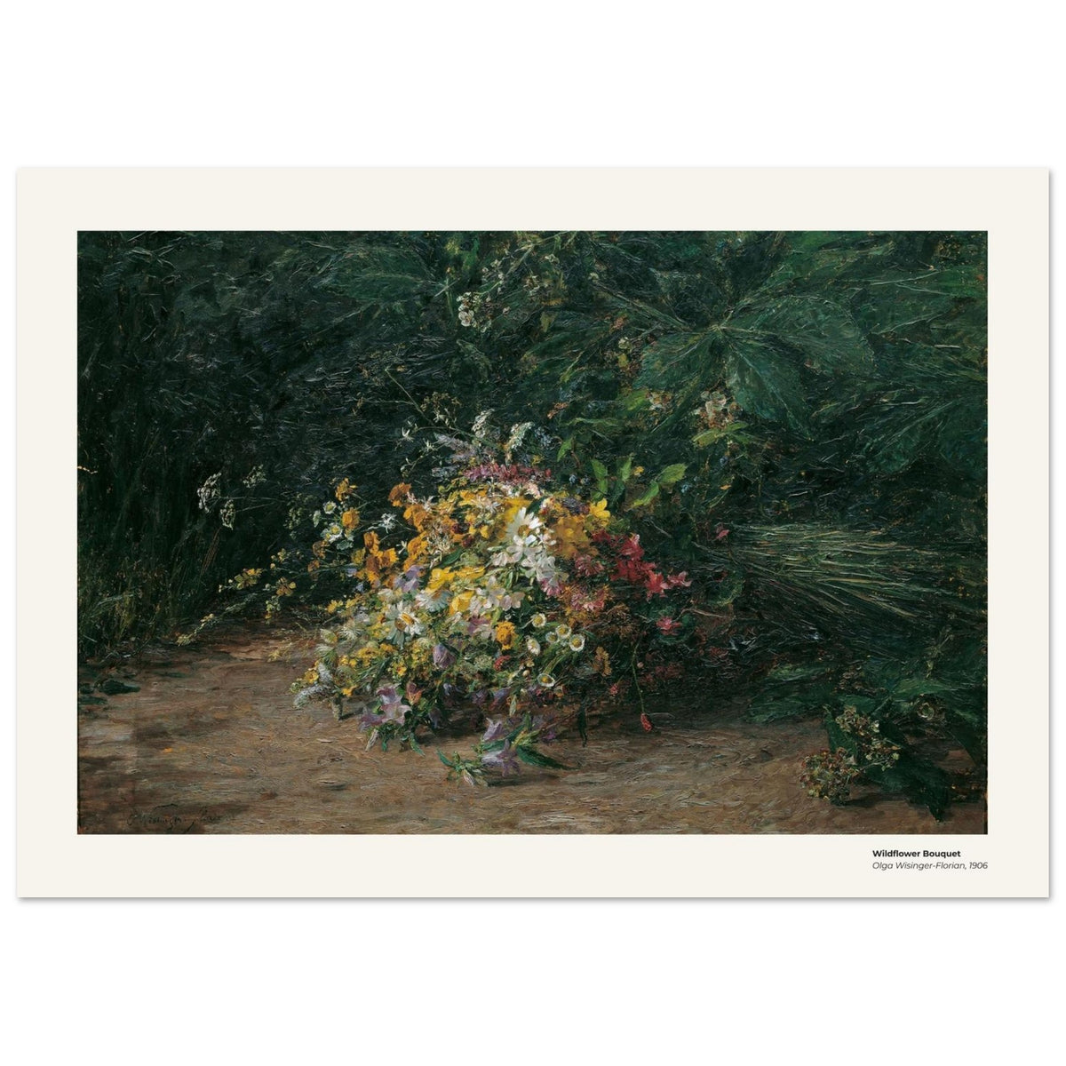 Bouquet de fleurs sauvages – Olga Wisinger-Florian, reproduction d'art