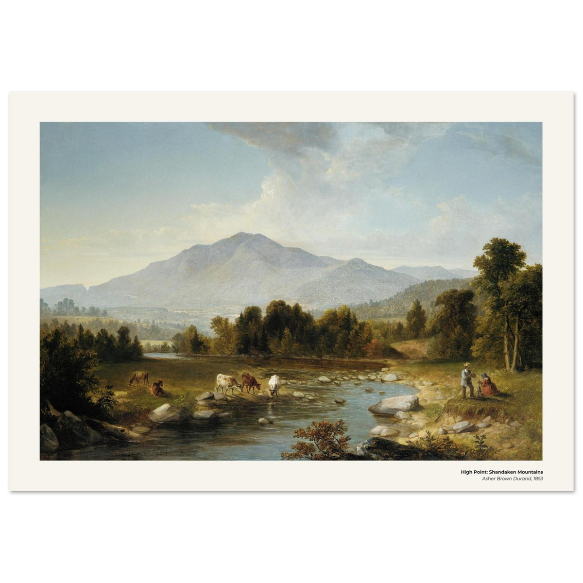 Point culminant : monts Shandaken – Asher Brown Durand, détail de la reproduction