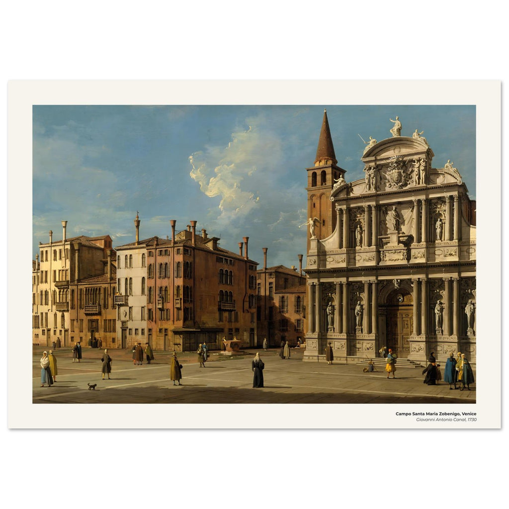 Campo Santa Maria Zobenigo, Venise – Canaletto, détail de la reproduction