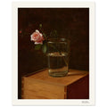 Rose dans un verre – Franz Krüger, reproduction d'art