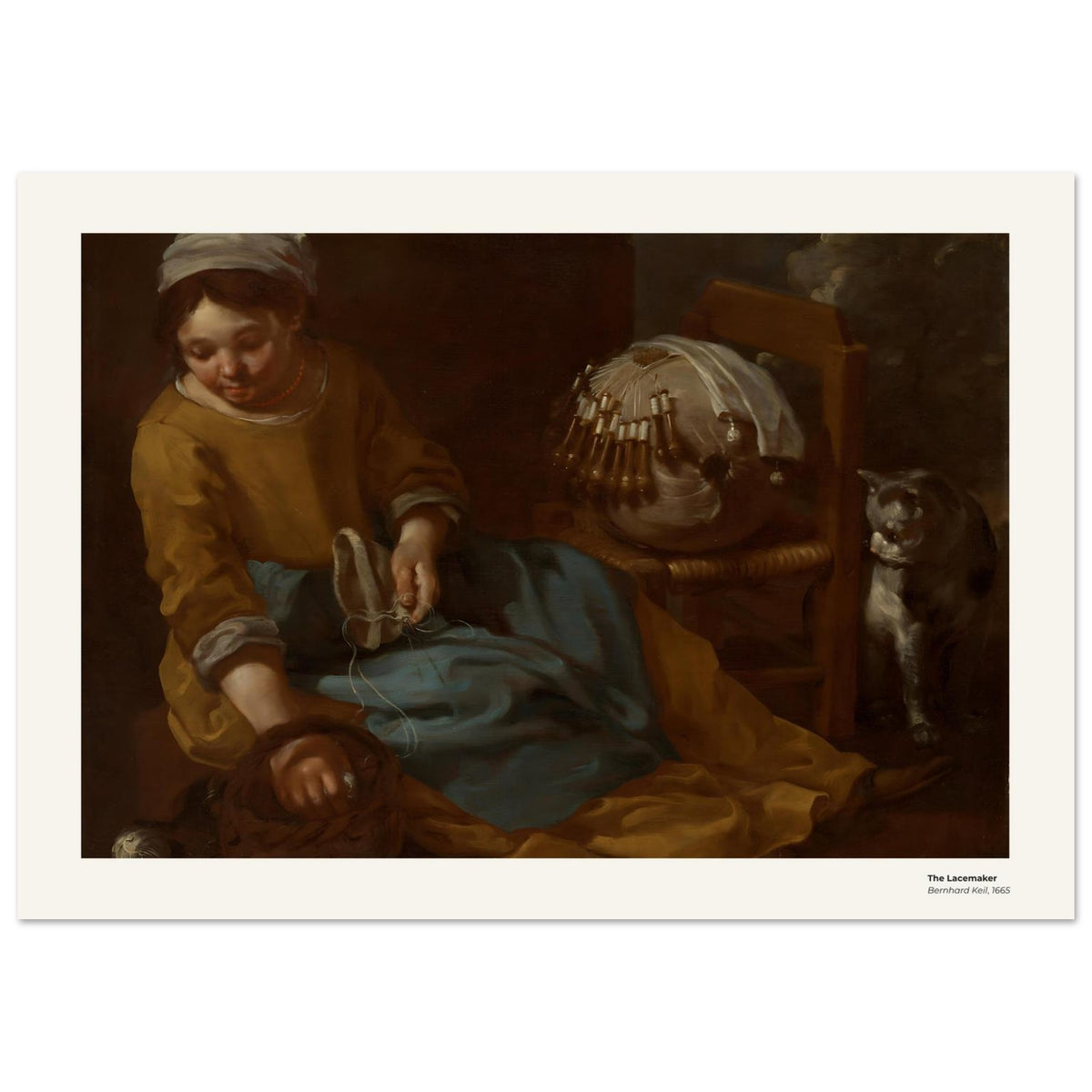 La Dentellière – Bernhard Keil, reproduction d'art